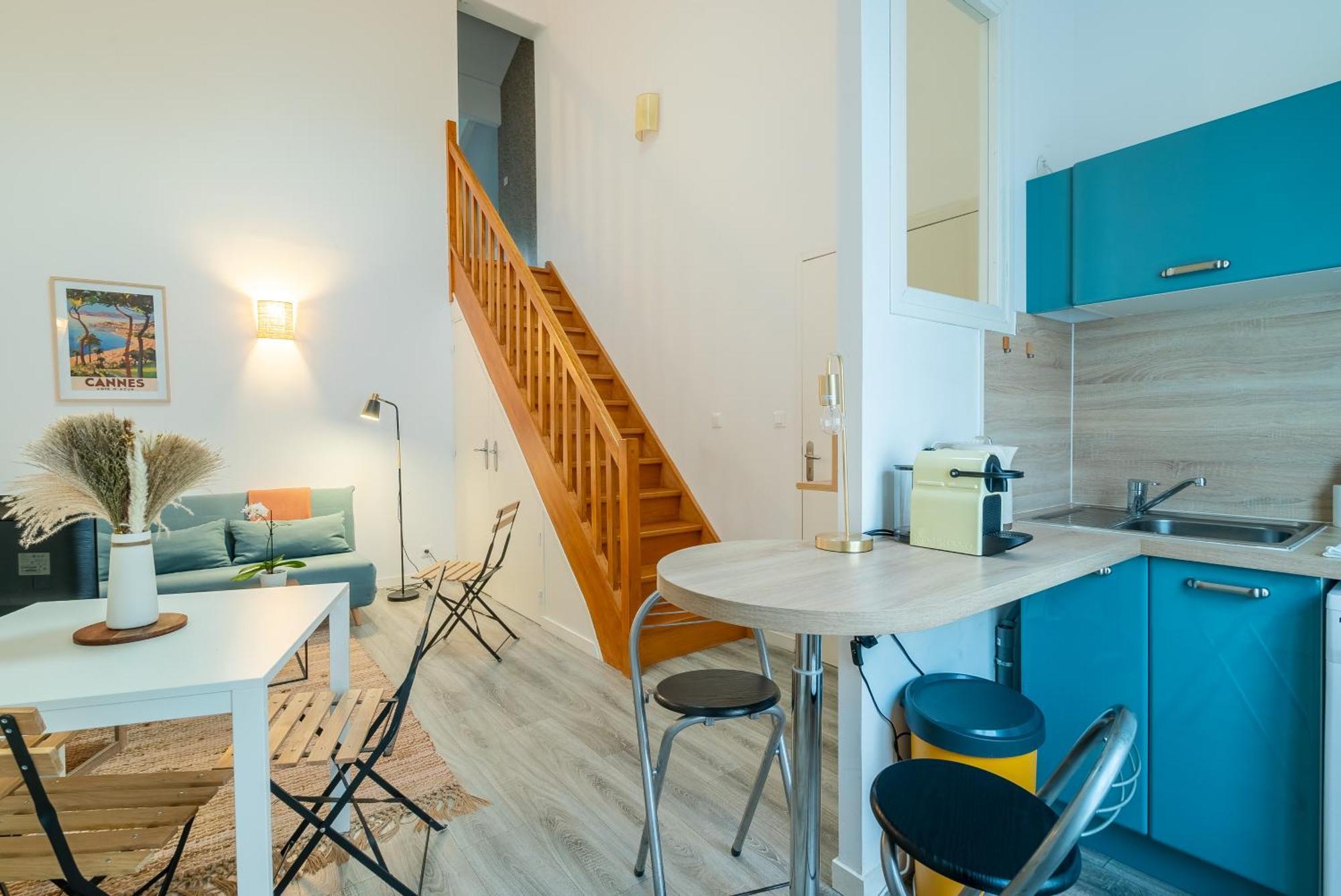 Appartement Mon - Gare De - Duplex 2 - Parking En Supp